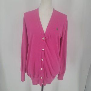 Ralph Lauren Pink Cardigan Sweater